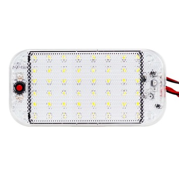 LAMPKA LED DO WNĘTRZA SAMOCHODU BIAŁY 48LED 12V-85V 10W DO BAGAŻNIKA
