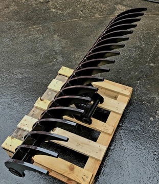 Грабли 120 см для мини-экскаватора с быстроразъёмным устройством MS01