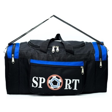 Dollcini, torba podróżna, piłkarska torba sportowa, duża, 70cm, niebieska