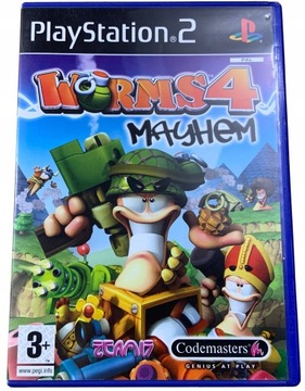 WORMS 4 MAYHEM płyta bdb komplet PS2