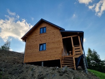 Круглогодичный деревянный летний домик, терраса 35м.