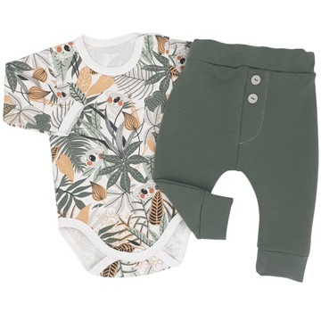 Komplet niemowlęcy Koala, zestaw body+spodnie r.56