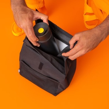 Сумка для обеда ИКЕА ФРАМТУНГ черный 22х17х35 см