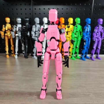 Напечатано на 3D -фигурке многоперированной модели робота, подвижной фигурки пруда