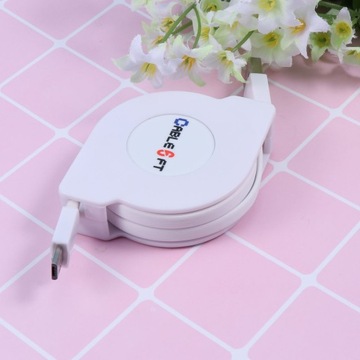 KABEL ŁADUJĄCY USB O DŁUGOŚCI 2 M, WYSUWANY, SZYBKIE ŁADOWANIE