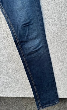 ZARA MAN 42 stylowe granatowe spodnie jeansowe
