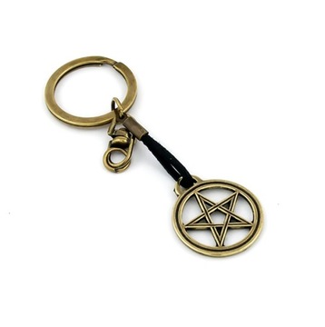 BRELOK PENTAGRAM No 1- ANTYCZNE ZŁOTO