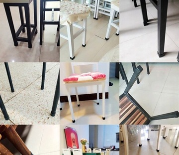 ЗАЩИТНЫЕ ЧЕХИ НА НОЖКИ СТУЛА 12ММ, ЧЕРНЫЕ, 8 ШТ.