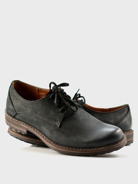 1NP Черные кожаные мужские туфли POLISH Aldo размер 43