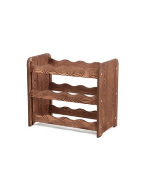 Regał na wino RW-16 /12 butelek/ - Brązowy Dekor