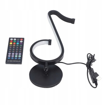 Zdalnie sterowana lampa muzyczna RGB nuta kształt