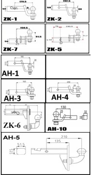 HAK HOLOWNICZY USA ADAPTER OBNIŻANY 50x50mm KULA