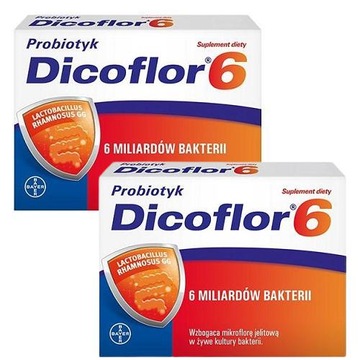 Zestaw 2x Dicoflor 6, probiotyk 20kaps.
