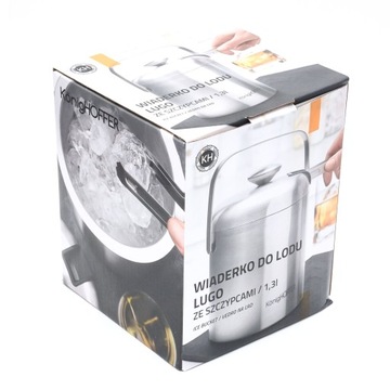 POJEMNIK WIADERKO DO LODU i SZCZYPCE LUGO 1,3 Lit.