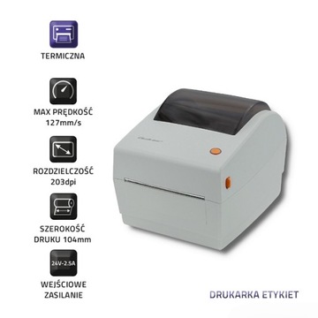 Drukarka Listów przewozowych Qoltec + ETYKIETY