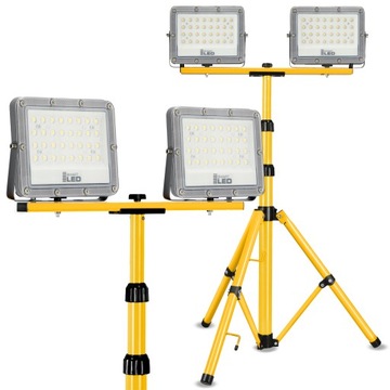Halogen naświetlacz LED 2x 50W statyw budowlany