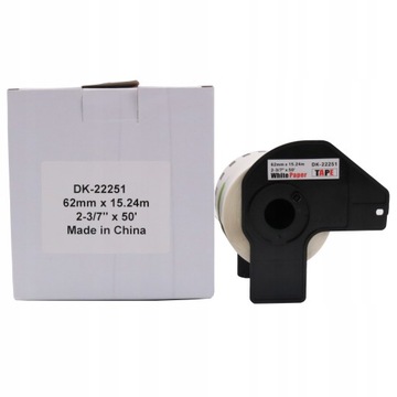 Taśma termiczna do Brother QL DK-22251 62mmx15,24