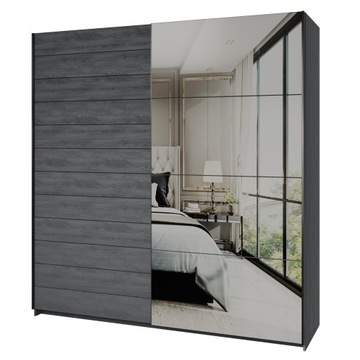 SZAFA PRZESUWNA GALAX 24CBEA67 200 cm dąb carbon