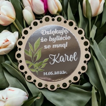 Магнит 10шт зеркальные магниты подарок на первое причастие спасибо персонализация