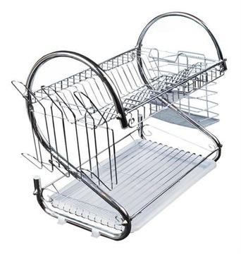 ДВУХУРОВНЕВАЯ СУШКА ДЛЯ СУШКИ ПОСУДЫ 24 см x 50 см x 38 см