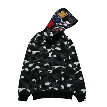 Толстовка Bape Shark kangaroo, зеленый камуфляжный кенгуру