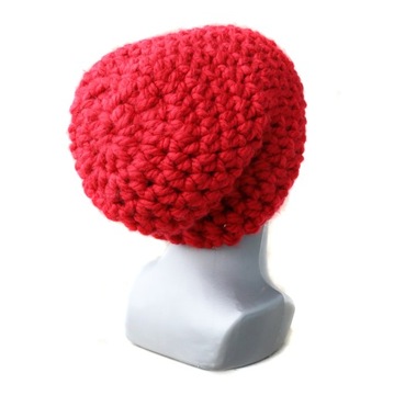 Красная ШАПКА, ручная работа, ручная работа КРАСНАЯ