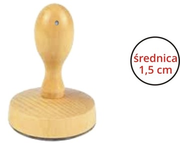 SAM GRYF PIECZĄTKA RĘCZNA LOGO STEMPEL GRAFIKA ŚR 1,5 CM