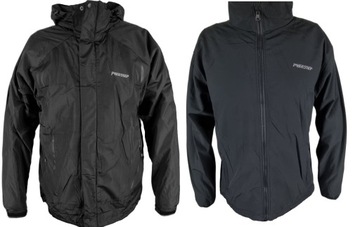 Kurtka męska zimowa + softshell 3w1 narciarska L