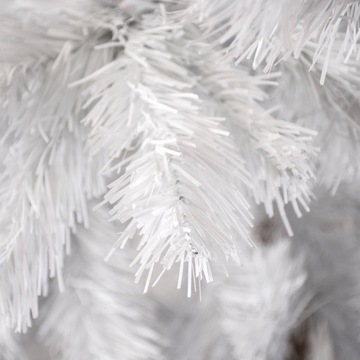 CHOINKA NA PNIU BIAŁA SZTUCZNA JAK ŻYWA DRZEWKO ŚWIĄTECZNE IGLAK BOHO 160cm