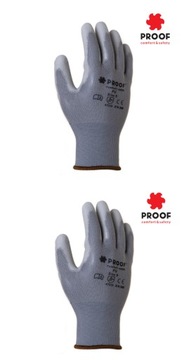 ЗАЩИТНЫЕ РАБОЧИЕ ПЕРЧАТКИ С ПОЛИУРЕТАНОВЫМ ПРОФИЛЬНЫМ СЕРЫМ Размер 9 10 пар