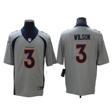 Męska koszulka Camisa 2023NFL Denver Broncos 3 koszulki Russell Wilson