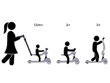 Самокат Tiny Bike 2in1, 3-колесные балансировочные колеса SP0783