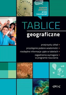Tablice geograficzne Opracowanie Zbiorowe KSIĄŻKA