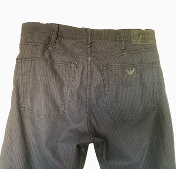 ARMANI JEANS SPODNIE COMFORT EMPORIO PREMIUM JEANSY MĘSKIE W PASKI ROZ. 34