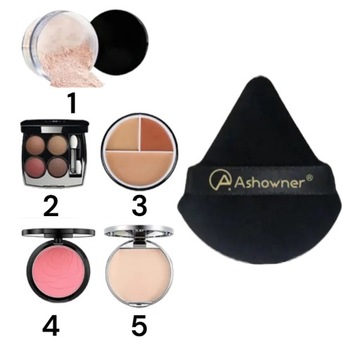 Пуховка для пудры TAPTAP черная