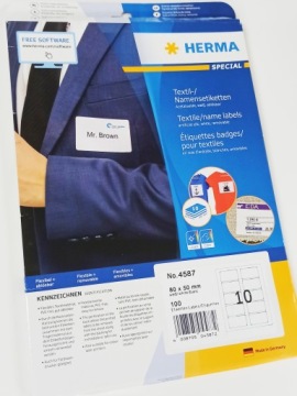 Самоклеящиеся этикетки 80x50 мм 10 шт T1B196