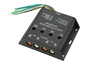 KONWERTER POZIOMU SYGNAŁU AUDIO RCA 4 KANAŁY