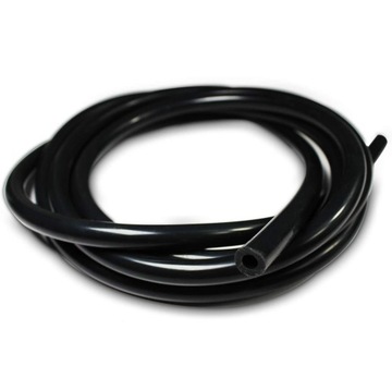 1m WĄŻ WĘŻYK PRZEWÓD UNIWERSALNY CZARNY SILIKONOWY DO SPRYSKIWACZA 6/10 mm