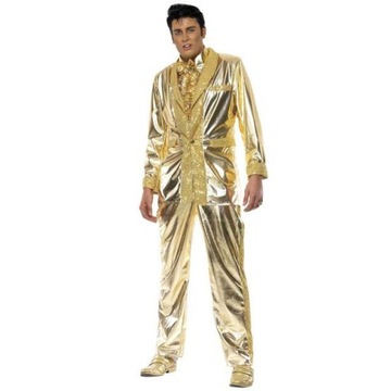 deluxe STRÓJ ELVIS PRESLEY złoty garnitur elvisa M