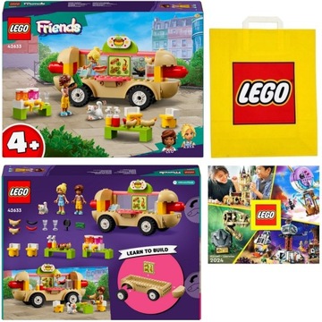LEGO Friends Food Truck z Hot Dogami 42633 + Torba Prezentowa +Katalog LEGO