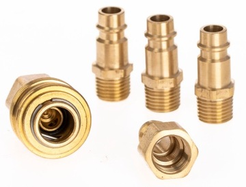 Комплект пневматических быстроразъёмных соединителей из 5 шт.