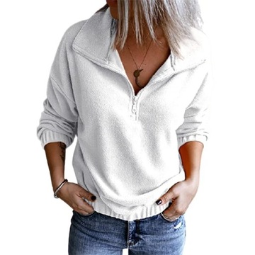 Fleece Sweatshirts Spring Autumn Turn Down Collar
