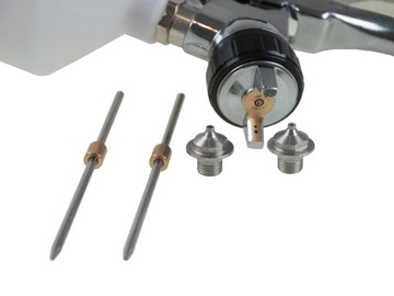 Краскопульт HVLP 1.4 для покраски с 3 сменными насадками 600 мл