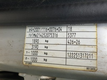 VOLVO V50 05R VÍKO KUFRU ZADNÍ KUFRU 426-26