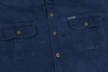 МУЖСКАЯ ДЖИНСОВАЯ РУБАШКА С ДЛИННЫМ РУКАВОМ, РАЗМЕР M CCD