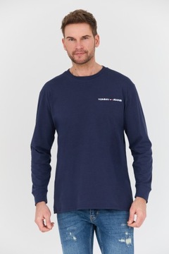 TOMMY JEANS Granatowy longsleeve L