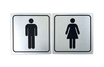 TABLICZKA piktogram WC Toaleta damska i męska