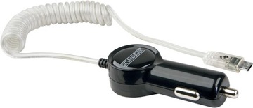 Ładowarka samochodowa Schwaiger 1,2m 2000mA 12V świecący kabel