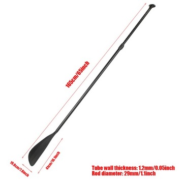 Regulowane wiosło kajakowe 165 cm