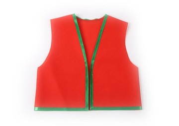 КОСТЮМ ЭЛЬФА ЖИЛЕТ КРАСНАЯ ПОВЯЗКА НА ГОЛОВУ 3 шт.